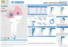 Rapport mensuel du HCR sur la protection au Bénin