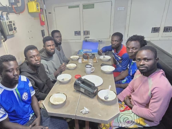 Retour des sept pêcheurs de Sekondi après douze jours en mer