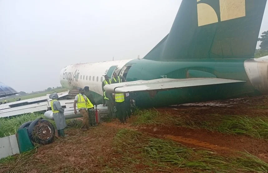 Un avion d'Enugu Airlines atterrit en catastrophe à Benin Airport